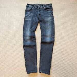Diesel Sleenker Slim Skinny Denim Jeans Size 30 Faded Distressed